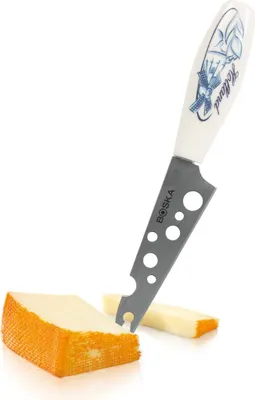 Produktbild von Boska Käsemesser für Halbweichen Käse Mini/Delfter Blau Design/Keramik/Edelstahl / 150 x 22 x 17 mm