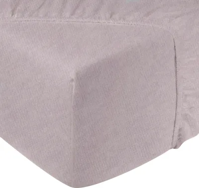 Produktbild von DoubleDry Spannbettlaken Jersey 140x200cm - 100% Baumwolle - Spannbetttuch - 28cm Steg - Hell Lila