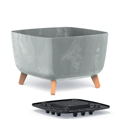 Immagine prodotto di Vaso da fiori a gamba quadrata GRACIA DGQL400E | Calcestruzzo