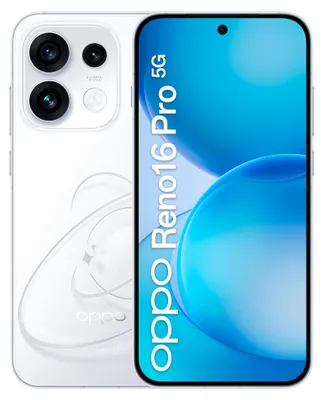 Produktbild von OPPO Reno16 Pro 5G, 16,1 cm (6.32"), 12 GB, 512 GB, 200 MP, Android 16.0, Weiß