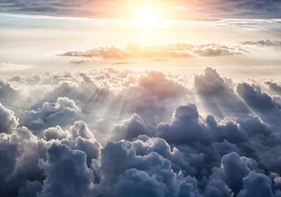 Produktbild von Fototapete Vlies 10109 VEXXXL Wolken blau grau 4-tlg. 416 x 254 cm