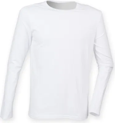 Obrázok produktu pre Skinnifit pánske elastické tričko Feel Good s dlhým rukávom RW4736 (L) (Biela)