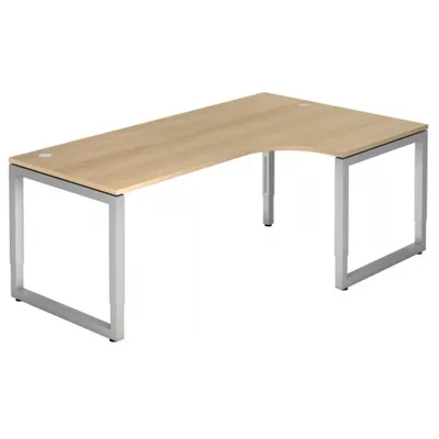 Produktbild von REGO 82 S - 200 x 120 Eiche/Silber höhenverstellbar
