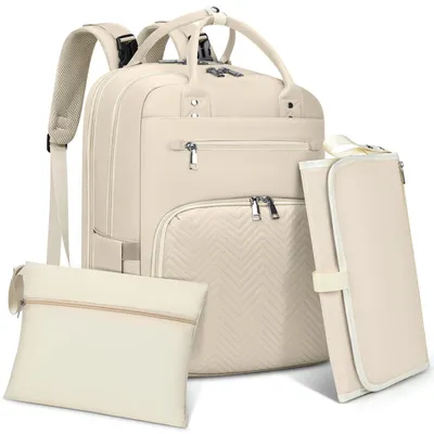 Produktbild von Wickelrucksack Wickeltasche Babytasche - Mit Wickelauflage - Multifunktional - Großes Fassungsvermögen - Für unterwegs