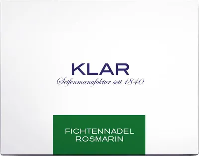 Produktbild von Klar Seifen Pflegeseife Fichtennadel & Rosmarin 135g, palmölfrei