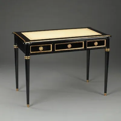 Image de Casa Padrino Luxus Baroque Secrétaire Empire Noir Writing Desk Bureau