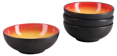 Produktbild von CreaTable, 24927, Hot Red, Mehrzweckschale 4-tlg, Steinzeug