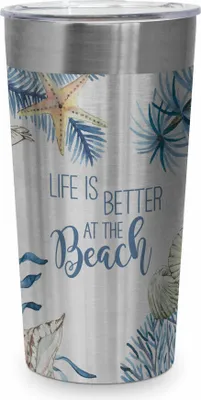 Produktbild von PPD Ocean Life is better Steel Travel Mug, Thermobecher, Coffee To Go, Thermo Becher, Isobecher, 430 ml, 604390