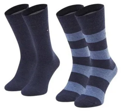 Produktbild von Tommy Hilfiger - Socken für Herren (2er-Pack) NA1125 (38,5 EU - 42 EU) (Dunkles Marineblau)