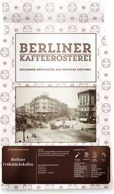 Produktbild von Berliner Kaffeerösterei Berliner Frühstückskaffee | Filterkaffeemischung | gemahlen | 500g