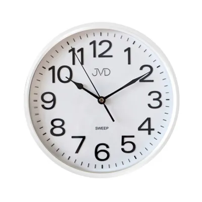 Obrázek produktu pro Nástěnné hodiny JVD HP683,6 bílé, tah, 26cm