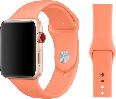 Produktbild von Original Apple Sport Armband M/L 42/44/45mm MRH52ZM/A Peach