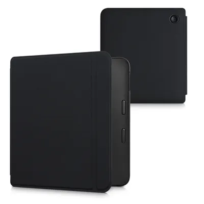 Produktbild von kwmobile Klapphülle kompatibel mit Kobo Libra 2 - Hülle eReader aus Neopren - Schwarz