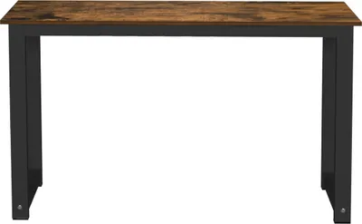 Produktbild von VDD - Schreibtisch – Computertisch – Küchentisch – Metall und Holz – 120 cm x 60 cm – schwarz