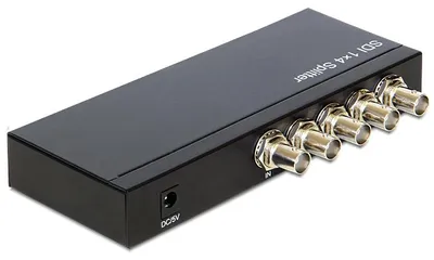 Produktbild von DeLOCK 93250, SDI, 4x SDI, BNC, Schwarz, Metall, 1080i, 1080p, 480i, 720p