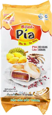 Produktbild von Tan Hue Vien Banh Pia Rote Bohnen mit Durian 400g