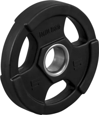 Produktbild von GORILLA SPORTS® Olympia Hantelscheiben - 5kg Gewichte, Tri-Grip, 50mm Bohrung, aus Kunststoff, Schwarz - Gewichtscheiben, Olympiascheiben, Hanteln