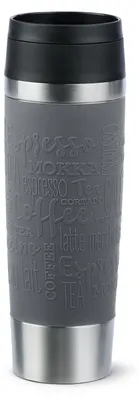 Produktbild von Emsa Travel Mug Classic Waves Thermobecher H: 20,5 cm, Ø 8 cm, 0,36 / 0,5 L Komfort-Verschluss Dicht