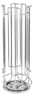 Drehbarer Kapselhalter für 24 Kapseln, Edelstahl, Küchen-Organizer