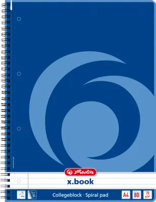 Produktbild von 5x Herlitz Collegeblock / DIN A4 / Spiralblock / liniert / 80 Blatt