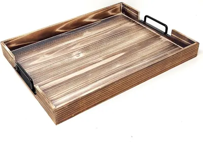 Produktbild von Dekotablett ANTIK rechteckig 40x30cm braun aus Holz Formano WA