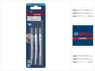 Produktbild von EXPERT Hardwood 2-side clean Stichsägeblatt-Set, 3-tlg., (2xT308BF, 1xT308BFP)