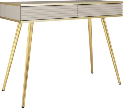 Produktbild von Masseno Schminktisch VENEZIA Kosmetiktisch mit 2 Schubladen, Beige