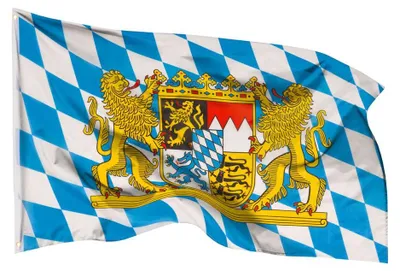 Immagine prodotto di Bandiera PHENO FLAGS bandiera Baviera Stato Libero 60x90cm stemma leoni occhielli issare bandiera