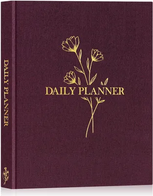 Produktbild von Undatierter Tagesplaner, 196 Seiten, Hardcover, Stundenplan, To-Do-Liste, 19 x 23 cm, Lila