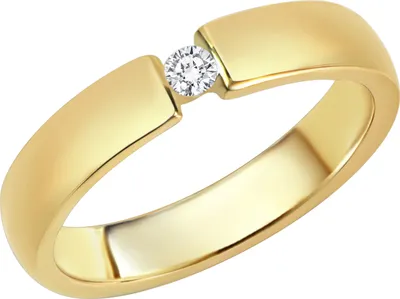 Produktbild von Diamonds by Ellen K. Ring 375/- Gold gelb 019 (60,0) Brillant weiß 317370022-2