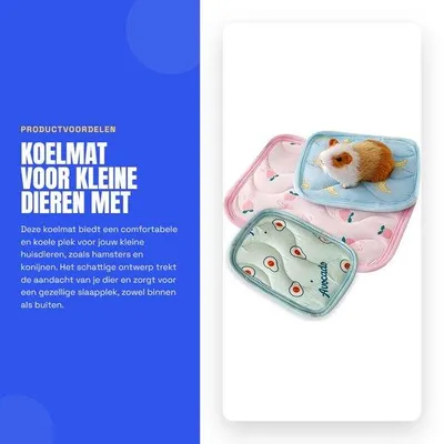Productafbeelding van Dailygoods- Konijnenhuis Schattig Ontwerp - Koelmat voor Huisdieren - Bed voor Kleine Dieren - Comfortabel - Lichtgewicht - Machinewasbaar - Huisdierenbed