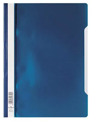 Obrázok produktu pre Odolný priehľadný obal (formát A4, PP), balenie po 25 kusov, tmavomodrej farby, kód produktu: 252307
