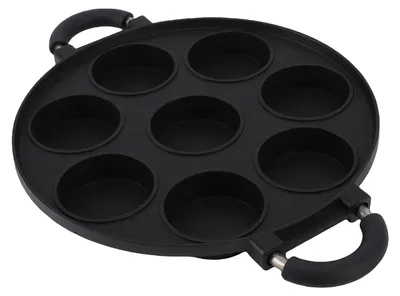 Eierkoekenpan, 8 Mulden, Aluminium, Antihaftbeschichtung
