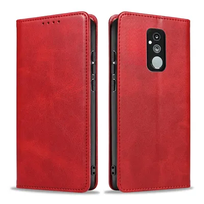 Produktbild von Handyhülle für Huawei Mate 20 Lite Kunstleder Flip Cover Hülle Handytasche Case Kartenfach Farbe: Rot