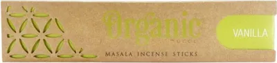 Image de Bâtonnets d'encens Masala - Parfum VANILLE, 15 g, qualité bio
