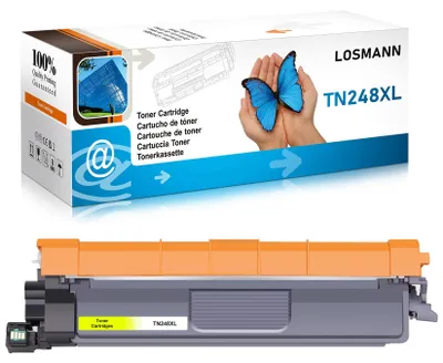 Image de Cartouche de toner LOSMANN TN248XL compatible avec Brother TN-248 Y, pour les modèles Brother DCP-L3515CDW, MFC-L3760CDW, HL-L3215CW, DCP-L3520CDW, DCP-L3560CDW, MFC-L8390CDW, HL-L3240CDW, MFC-L3740CDW, HL-L3220CW (jaune)