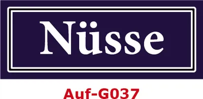 Produktbild von 2 Stück Gewürzaufkleber Nüsse 40x16mm Gewürzetiketten Sticker Lebensmittel (Auf-G037)