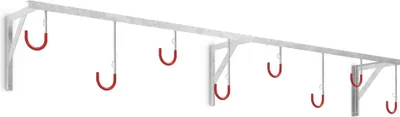 Produktbild von Fahrrad Wandhalterung 3878 | 8 Haken | B2600mm