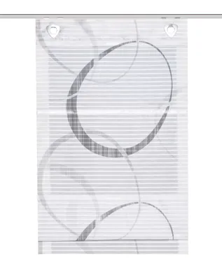 Produktbild von Home Wohnideen Magnetrollo Querstreifen Digitaldruck "Vitus" 130 x 100 cm Grau