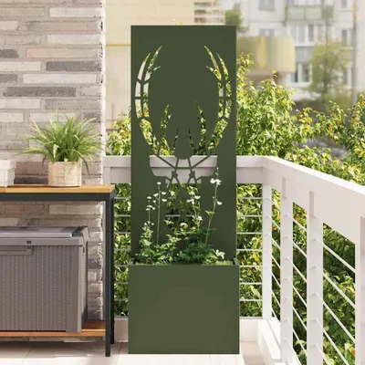 Immagine prodotto di Maison Exclusive - Pannello divisorio per giardino, colore verde oliva, dimensioni 50 x 32 x 150 cm