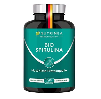 Produktbild von Nutrimea Spirulina Presslinge | E -QUALITÄT | Labor & Ohne Zusätze