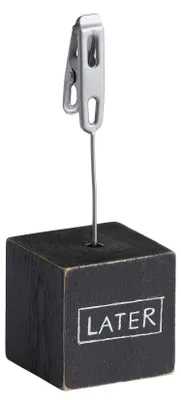 Fotoclip mit Metallklammer, schwarz, für Fotos bis 15x20 cm