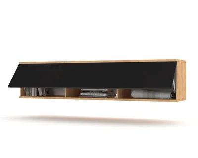 Produktbild von TV-Lowboard Fernsehschrank SIMPLY UP HÄNGEND Craft Eiche/Schwarz 140cm