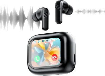 Produktbild von Noise Cancelling Headphones mit Touchscreen In Ear Aktive Geräuschunterdrückung Kopfhörer Bluetooth mit Bildschirm schnurlos drahtlos Ohrhörer