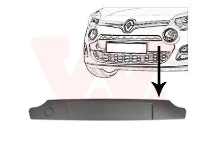 Produktbild von VAN WEZEL 4372580 Stoßstangen-Abdeckung Vorne für RENAULT TWINGO II (CN0)
