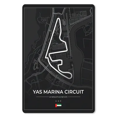 Produktbild von MuchoWow® Mauspad Mousepad Rennstrecke - Yas Marina Circuit - Rennstrecke - F1 - Abu Dhabi - Schwarz 18x27 cm - Mousepads - Maus Mat - Pad - Mausunterlage