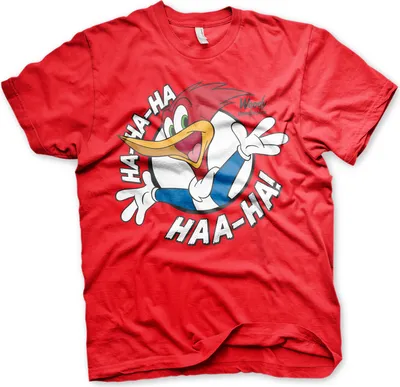 Produktbild von Woody Woodpecker HAHAHA T-Shirt - XX-Large - Red