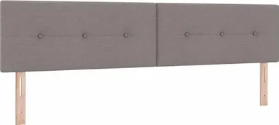 Produktbild von vidaXL Höhenverstellbares Kopfteil mit Kopfteil Taupe 200 cm Stoff