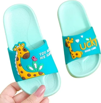Produktbild von Kinder Badeschuhe Badelatsche Sandale Slipper Hausschuhe Lucky Grün Gr.26/27