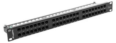 Productafbeelding van Lanberg PPU6-1048-B, zwart, metaal, 1U, 102 mm, 44,5 mm, 445 mm
